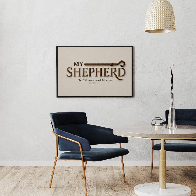 MY SHEPHERD – Soft Stone | Psalm 23:1 Wall Art (Creator Uploaded)