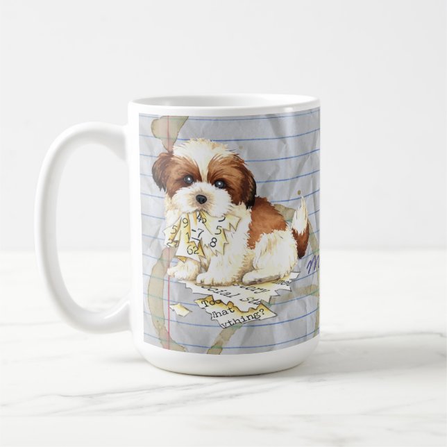 My Shih Tzu Ate my Lesson Plan Coffee Mug (Left)