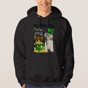 My Shih Tzu Is My Lucky Charm Cute Dog Patricks Da Hoodie
