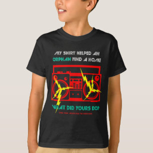 My Shirt Helped...Child's Red on Black