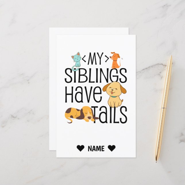 My Siblings Have Tails (Front/Back In Situ)