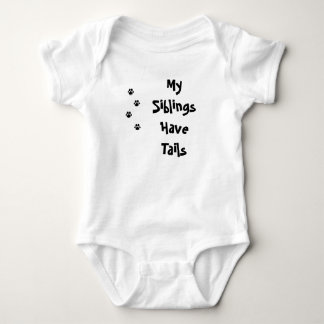 My Siblings Have Tails PAW Baby Bodysuit