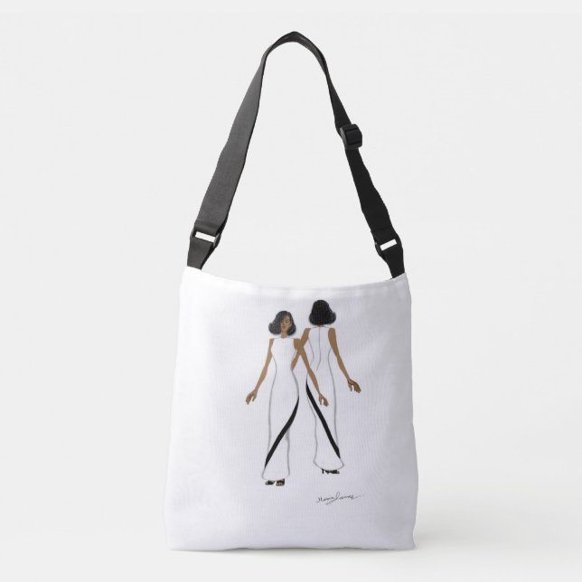 My Signature Fashion Art-Crossbody Tote Bag. (Front)