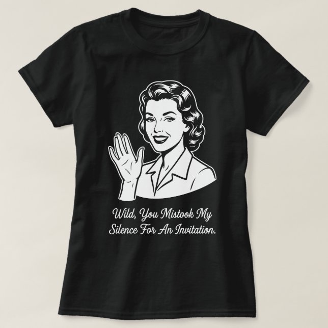My Silence for Invitation Retro T-Shirt (Design Front)