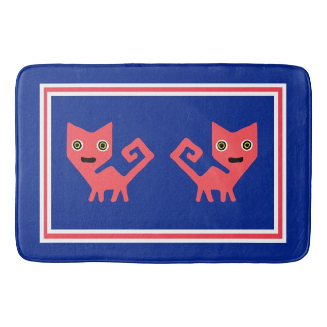 My Silly Kitty Cat Bath Mat (Front)