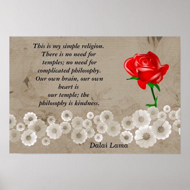 My Simple religion Poster (Front)