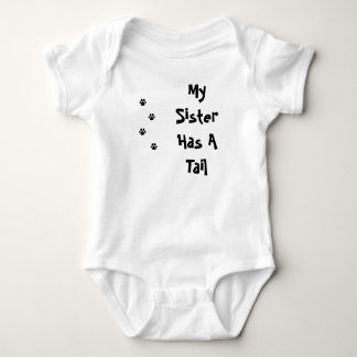 My Sister Has A Tail PAW Baby Bodysuit