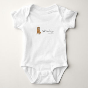 my sister is a golden retriever more breeds baby bodysuit