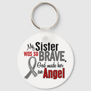 My Sister Is An Angel 1 Brain Cancer Key Ring
