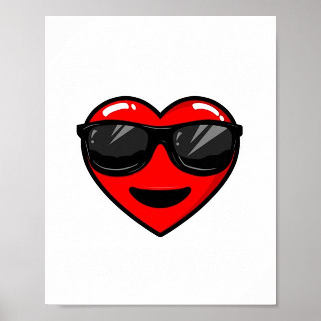 My Sister Is My Valentine Heart Sungles Boy Girl  Poster (Front)