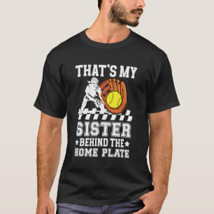 My Sister Softball Catcher Brother of A Softball C T-Shirt