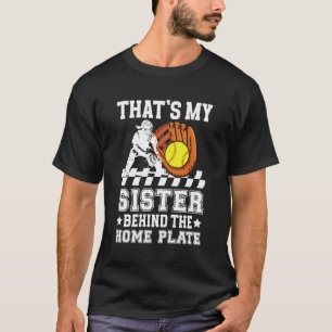 My Sister Softball Catcher Brother of A Softball C T-Shirt