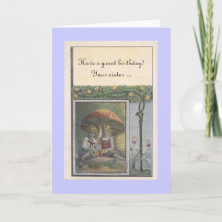 My sister's birthday card