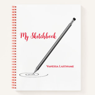 My Sketchbook with Name Personalisation Notebook
