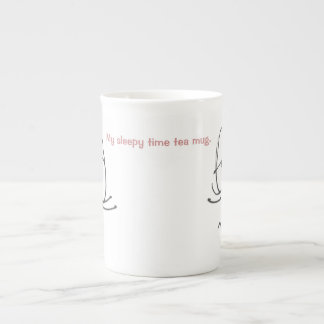 My sleepy time tea mug. bone china mug