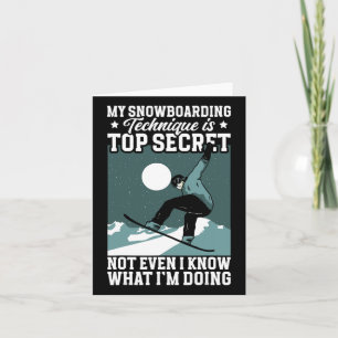 My Snowboarding Technique Snowboard  Card