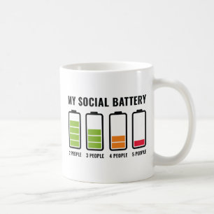 My Social Battery Coffee Mug