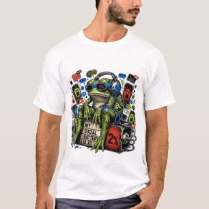 My Social Battery Is at 2% – Funny Y2K Frog T-Shirt
