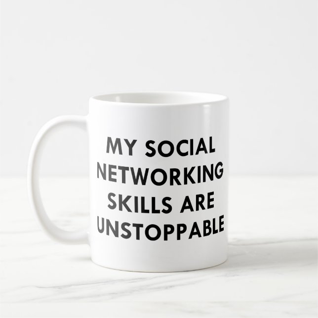 My Social Networking Coffee Mug (Left)
