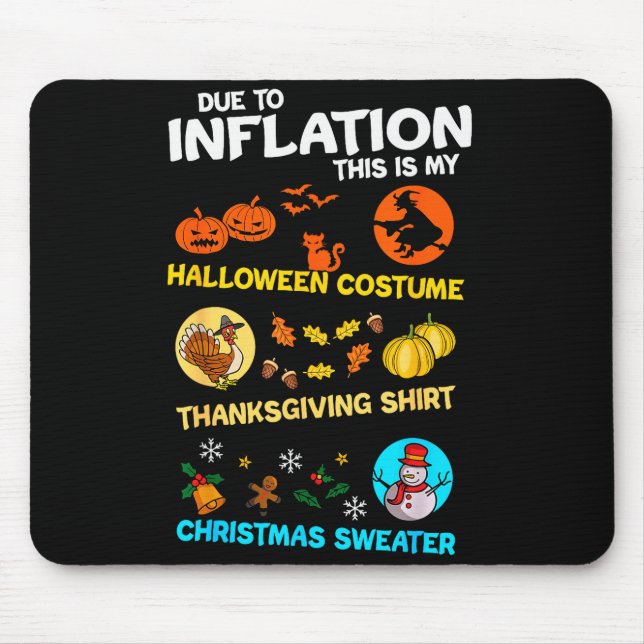 My Soky Halloween Thanksgiving Ugly Christmas Cost Mouse Mat (Front)