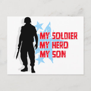 My Soldier, My Hero, My Son Postcard