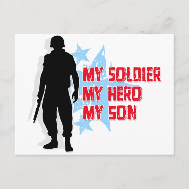 My Soldier, My Hero, My Son Postcard (Front)