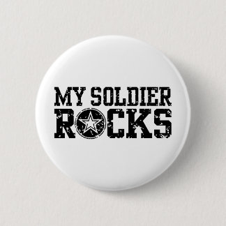 My Soldier Rocks 6 Cm Round Badge