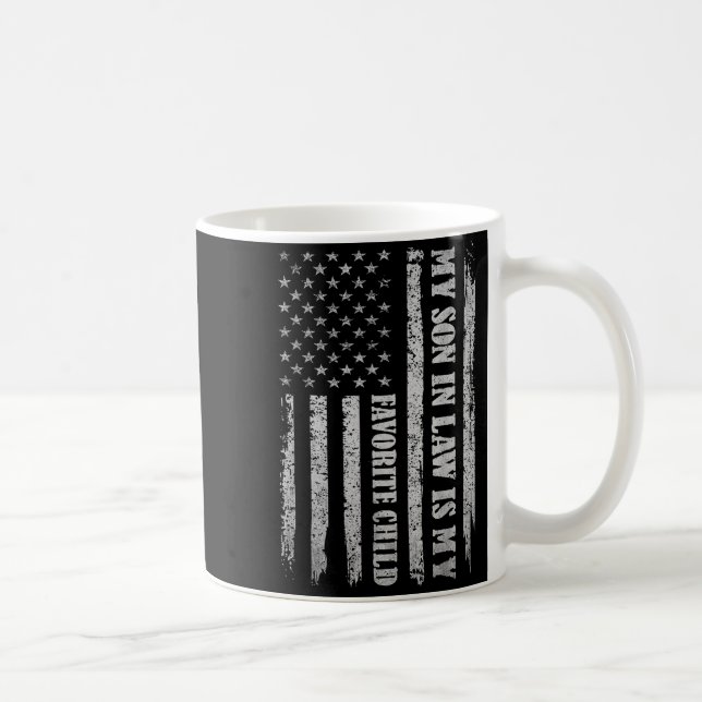 My Son In Law Is My Favorite Child Fathers Day Usa Coffee Mug (Right)
