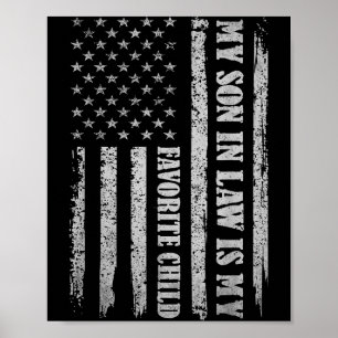 My Son In Law Is My Favorite Child Fathers Day Usa Poster