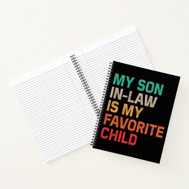 My Son In Law Is My Favourite Child Notebook (Inside)