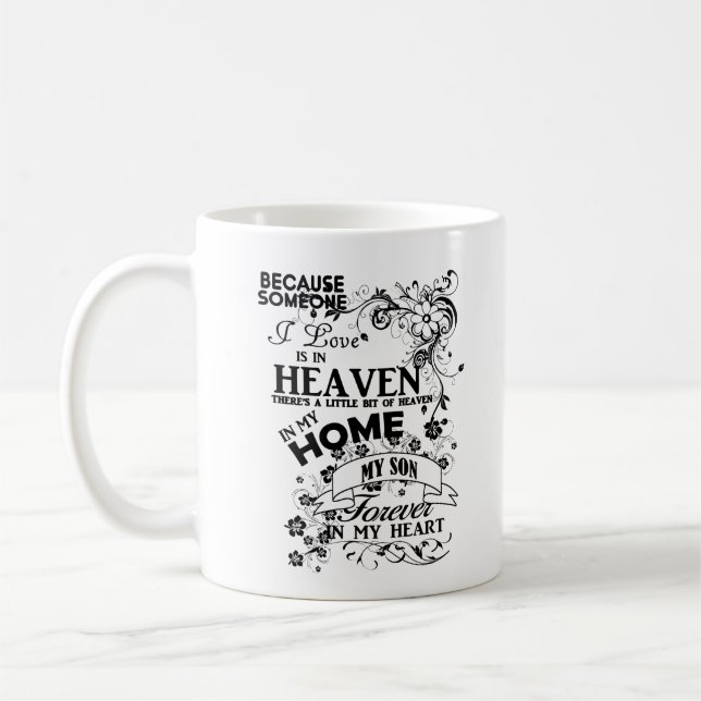 My Son, In Loving Memory, Remembrance  Coffee Mug (Left)