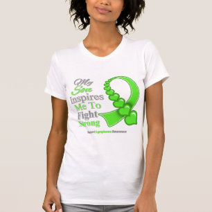 My Son Inspires Me to Fight Strong Lymphoma T-Shirt