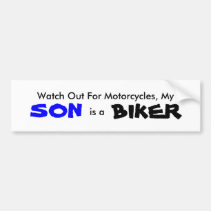 My Son is a Biker Bumper Sticker