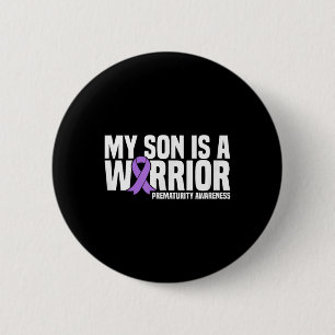 My Son Is A Warrior Nicu Prematurity Awareness 6 Cm Round Badge