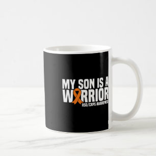 My Son Is A Warrior Orange Ribbon Rsdcrps Awarenes Coffee Mug
