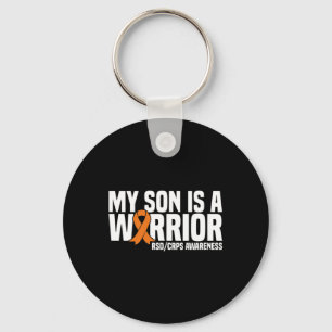 My Son Is A Warrior Orange Ribbon Rsdcrps Awarenes Key Ring