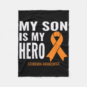 My Son Is My Hero_ Leukaemia Cancer Support & Fleece Blanket