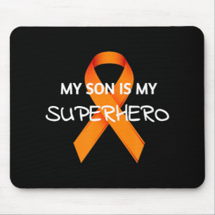 MY SON IS MY SUPERHERO LEUKEMIA AWARENESS MONTH T  MOUSE MAT