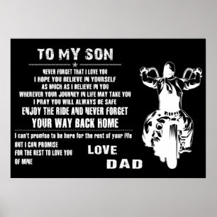 My Son Love Dad Poster
