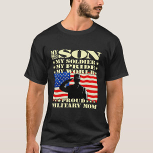My Son My Soldier Hero Proud Military Mum Army Mot T-Shirt