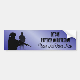 My Son Protects Your Freedom (Air Force Mum) Bumper Sticker