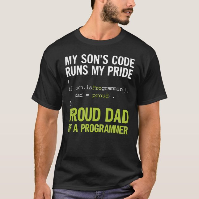 My Son’s Code Runs My Pride T-Shirt (Front)