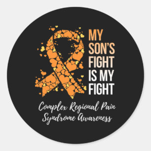 My Son’s Fight Complex Regional Pain Syndrome Awar Classic Round Sticker