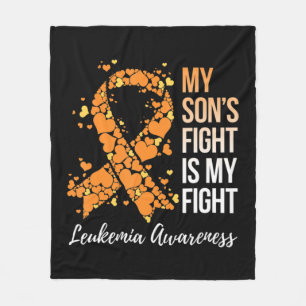 My Son’s Fight Is My Fight Leukaemia Awareness Fleece Blanket