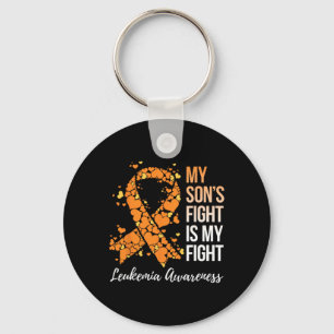 My Son’s Fight Is My Fight Leukaemia Awareness Key Ring