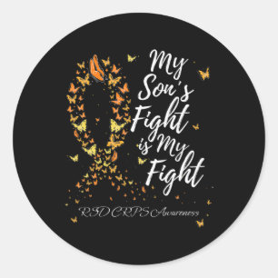 My Son’s Fight Is My Fight Rsd Crps Awareness Classic Round Sticker