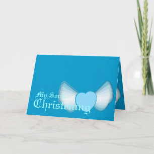 My Son's Christening For Boys-Customise Card