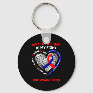 My Sons Fight Is My Fight Chd Heart Disease Awaren Key Ring