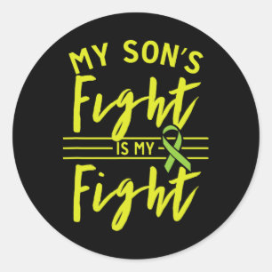 My Son's Fight Is My Fight Kidney Disease Awarenes Classic Round Sticker