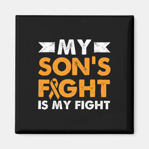 My Son's Fight Leukemia Awareness Beat Cancer Mom  Magnet